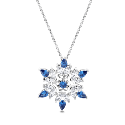 Snowflake Necklace - Small 925 Sterling Silver