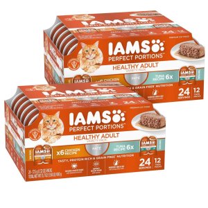 IAMS 鸡肉吞拿鱼肉配方猫湿粮 双盒装 共48盒