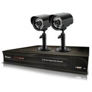  Swann 4-Channel 2-Camera DVR Surveillance System