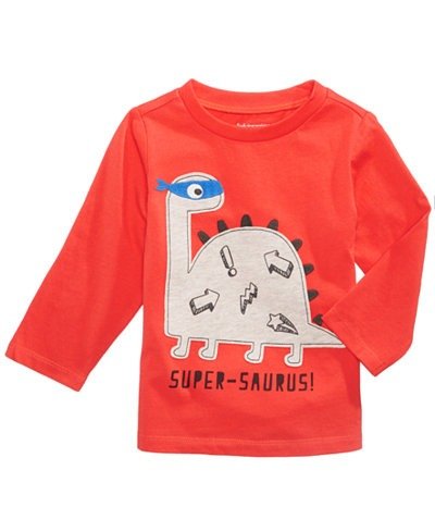 Super-Dino Long-Sleeve T-Shirt, Baby Boys, Created for Macy's