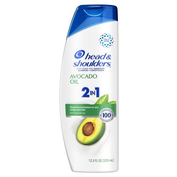 Avocado Oil 2-in-1 Dandruff Shampoo & Conditioner, 12.5 OZ