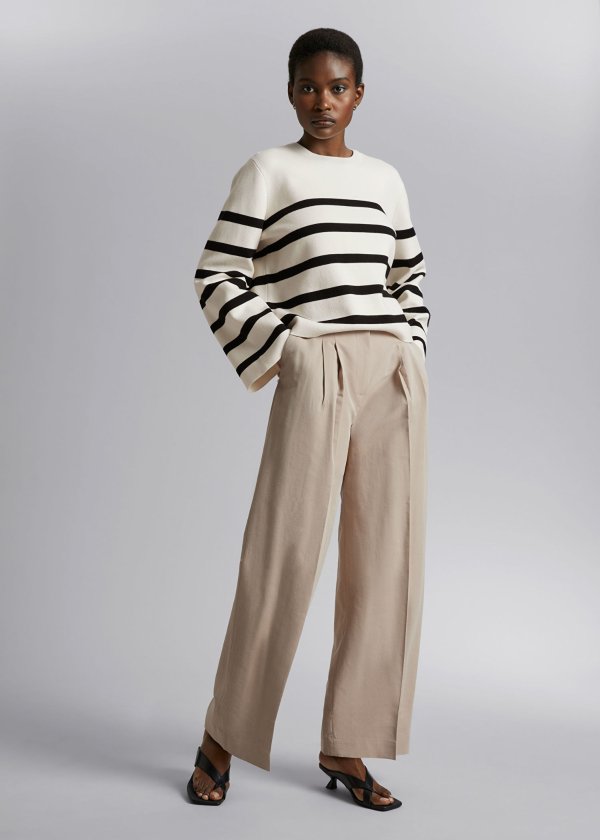Tailored High-Waist Trousers