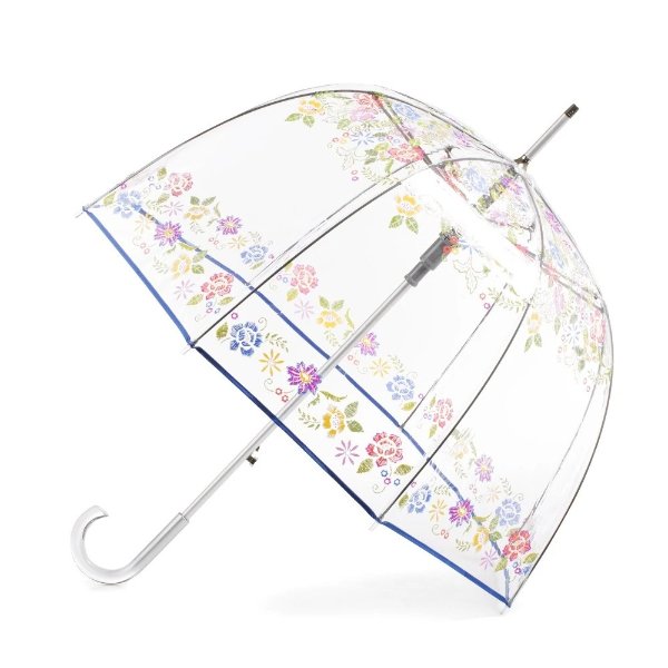 印花透明雨伞