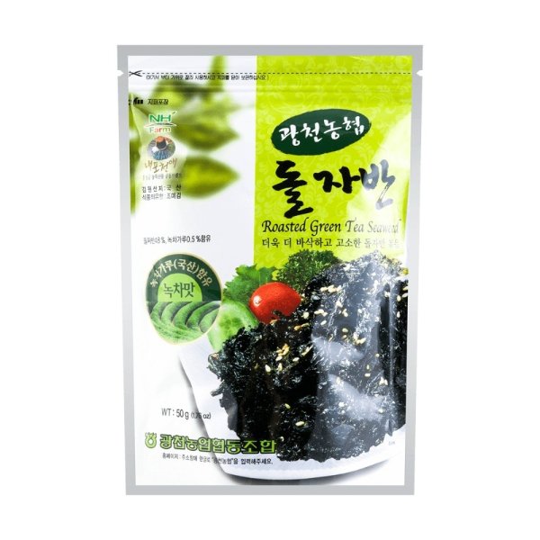 韩国HAITAI海太 香油海苔 绿茶味 50g 