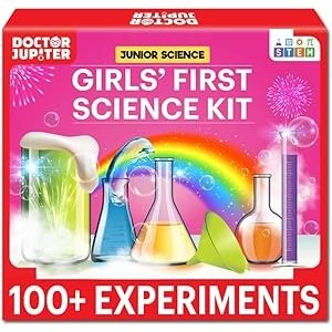 Doctor Jupiter Girls First Science Experiment Kit for Kids Ages 4-5-6-7-8