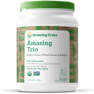 Amazing Grass Organic Amazing Trio Greens Powder with Wheat Grass 100 Servings