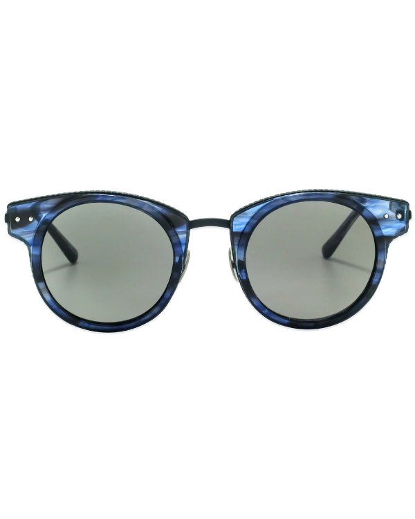 Novelty Blue Black Smoke Unisex Sunglasses BV0063S-30000528002