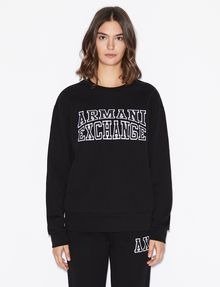 CREW NECK SWEATSHIRT WITH LETTERING, Sweatshirt for Women | A|X Online Store