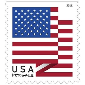 闪购：USPS 美国国旗邮票 20张