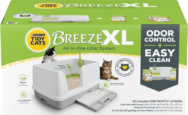 Breeze XL All-In-One Cat Litter Box System - Chewy.com