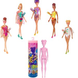 史低价：Barbie 彩色芭比娃娃 含7个惊喜