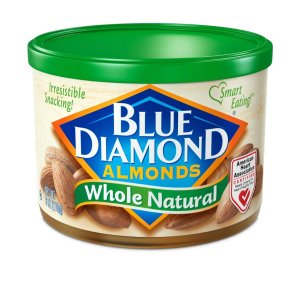 Blue Diamond Almonds, Raw Whole Natural, 6 Ounce (Pack of 1)