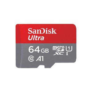 SanDisk 64GB Ultra microSDXC Memory Card with Adapter