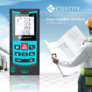 Etekcity S9 Class II Laser Distance Measurer Meter Kit