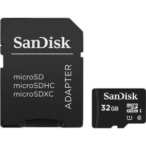SanDisk 32GB Class 10 microSD Card with Full SD Adapter