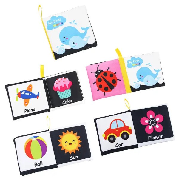 0 3 Year Old Baby's Early Education Puzzle Cloth Book Baby's Early Education Toys Can't Be Torn Apart Paper Palm Book Animal Number Shape Cognition Cloth Book - Baby Products - Temu