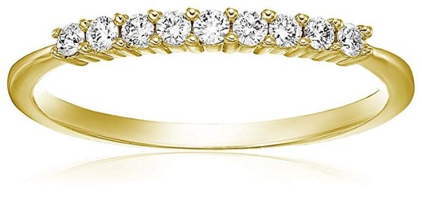 1/5 ctw Petite Diamond Wedding Band in 14K White Gold