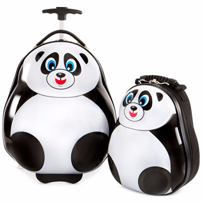 travel Tots Panda 2PC Luggage & Backpack Set