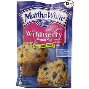 Martha White Muffin Mix Wildberry 7-Ounce Packages  Pack of 12