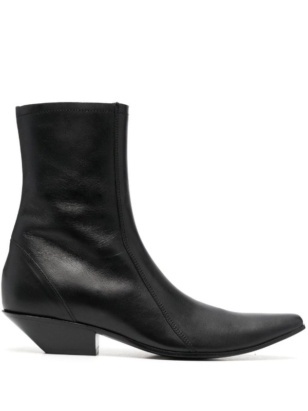 pointed-toe 6mm ankle boots