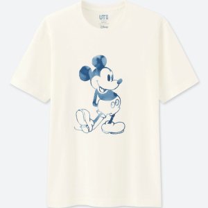 优衣库Uniqlo 男士短袖 Mickey Blue米老鼠主题T恤低价热卖