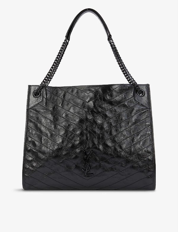 Niki large leather shoulder bag