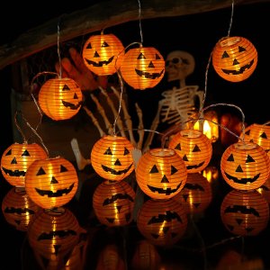Toodour Halloween Pumpkin String Lights