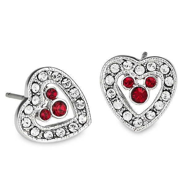 Mickey Mouse Heart Earrings by Arribas | shopDisney
