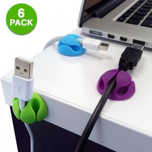 Cord Clips Cable Organization Solution (6-Pack)