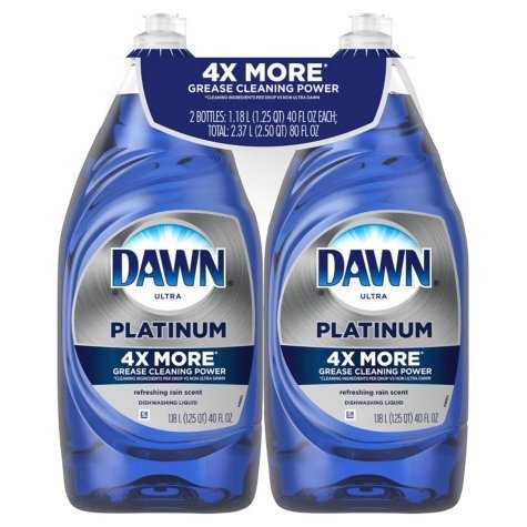 Platinum Dishwashing Liquid Dish Soap, Refreshing Rain (40 oz., 2 pk.) - Sam's Club
