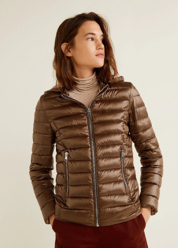 Mixed quilted jacket - Women | OUTLET USA