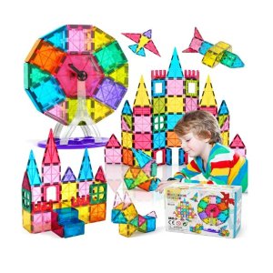 史低价：Jasonwell 3D立体儿童益智磁力片玩具套装 57片装