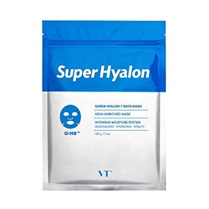 COSMETICS SUPER HYALON 7 DAYS MASK - BTS Skincare | Blue Skincare | BTS Mask | Blue Mask | Vitalizing mask | Soothing mask | Nourishing mask | Hyaluronic acid | Korean Skin Care
