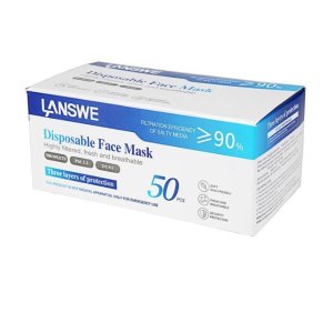 LANSWE Disposable Face Mask 50 pcs per Box