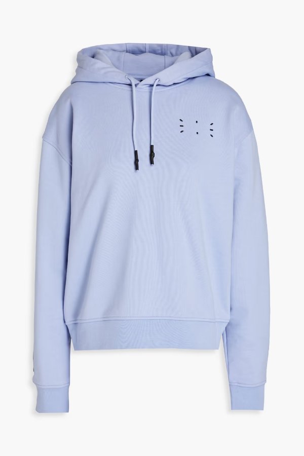French cotton-terry hoodie