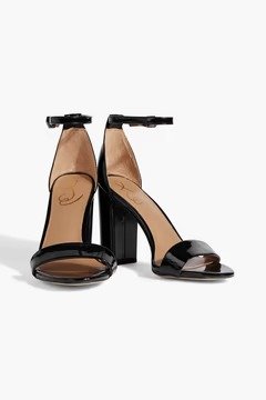 Yaro faux patent-leather sandals