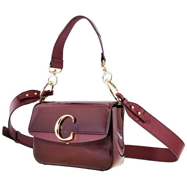Small C Double Carry Bag- Burnt Brown