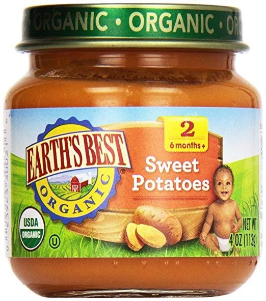 Organic Stage 2 Baby Food, Sweet Potato, 4 oz. Jar