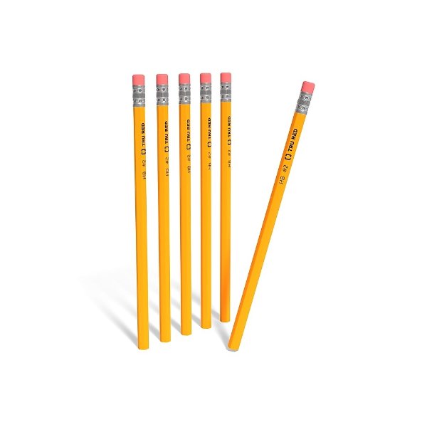 Wooden Pencils, No. 2 Soft Lead, Dozen (10504/22746-CC)