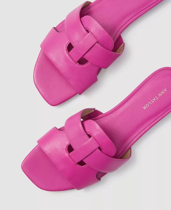 Yara Leather Strappy Sandals | Ann Taylor