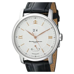 Baume &amp; Mercier Men&#39;s A10142 Classima Analog Display Swiss Automatic Black Watch