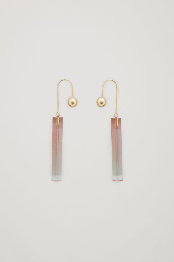 RECYCLED GLASS DROP EARRINGS