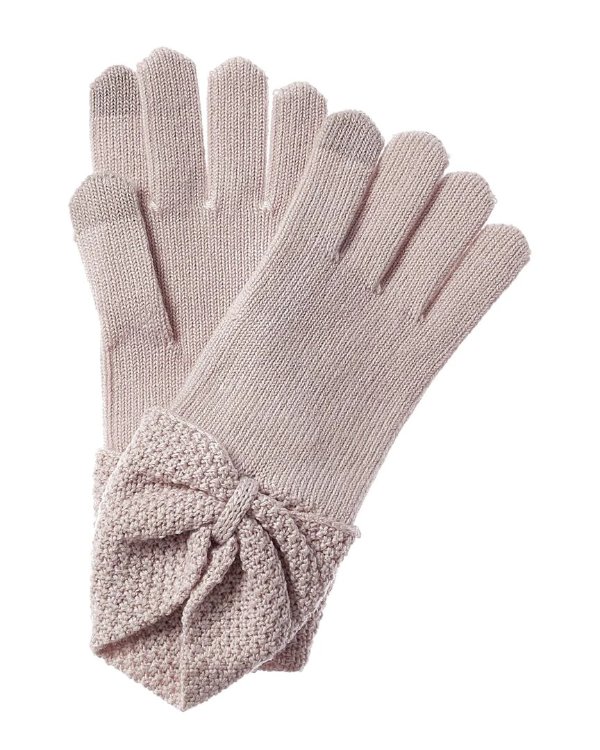 UGG Knit Bow Wool-Blend Gloves