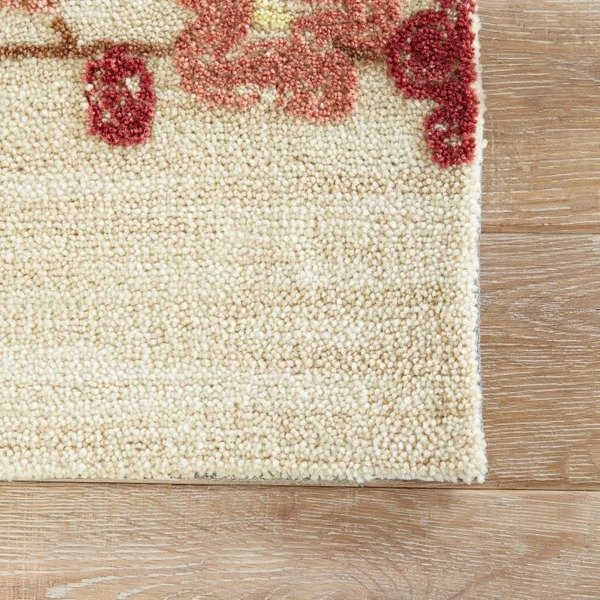 transitional Floral rectangle Area Rug