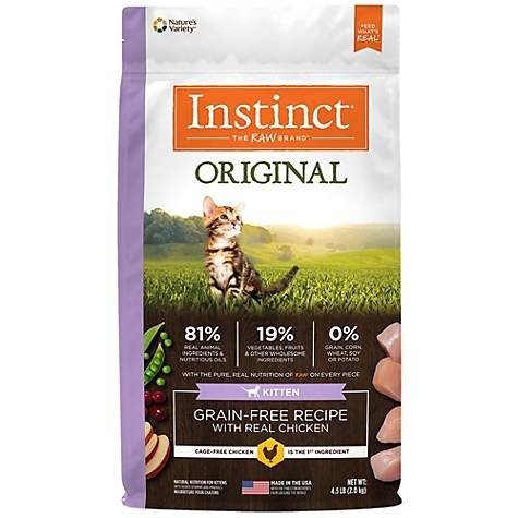Original Kitten Grain Free Recipe with Real Chicken Natural Dry Cat Food by Nature's Variety | Petco