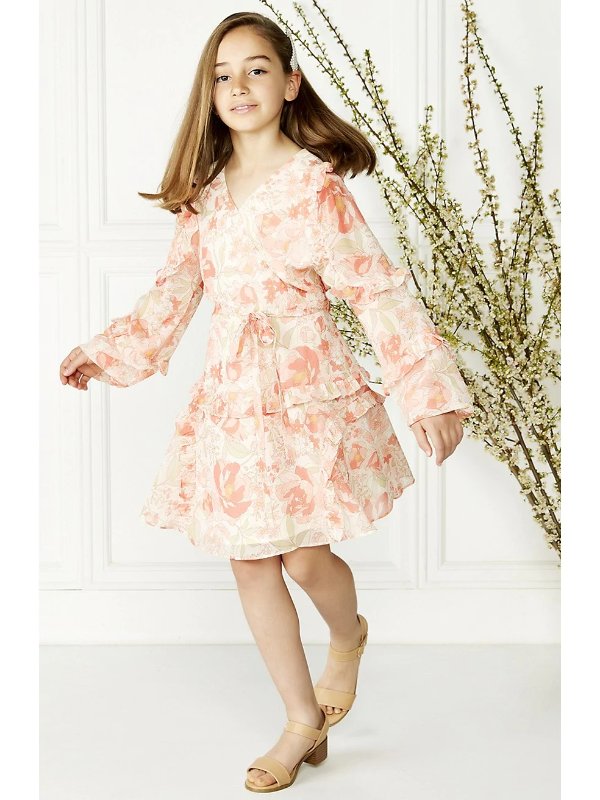 Girl's Lola Ruffle Floral Dress