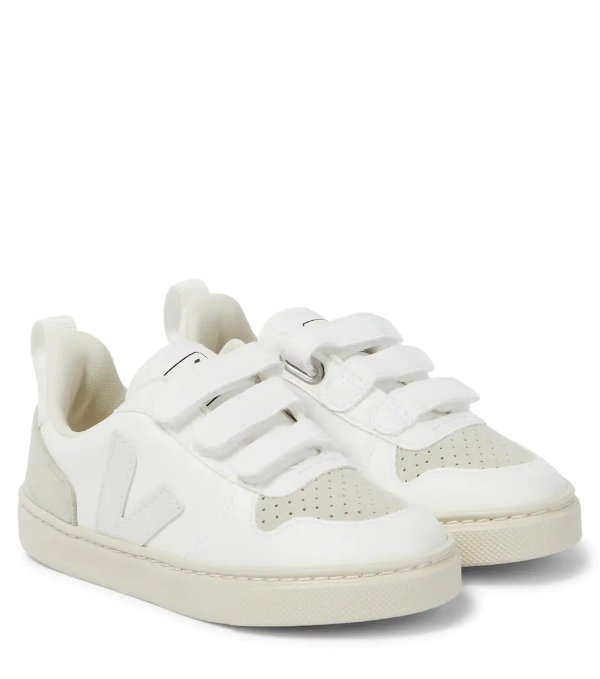 V-10 faux leather sneakers