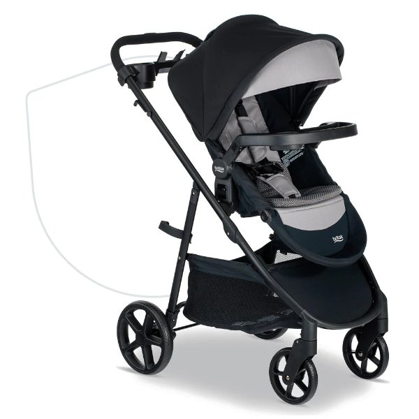 Brook+ Modular Baby Stroller, Graphite Onyx