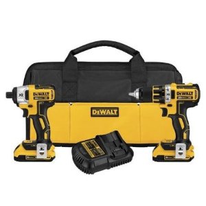 DEWALT DCK281D2 20V Max XR Lithium Ion Brushless Compact Drill/Driver & Impact Driver Combo Kit