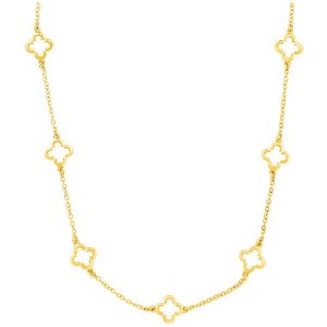 Clover Station Chain Necklace